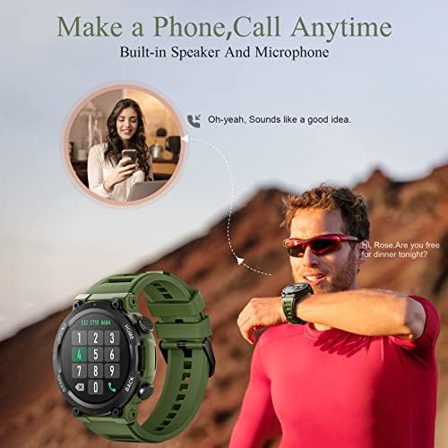 Смарт часовници с текст и призовава за мобилни телефони с Android и iPhone - Военни Тактически Умни часовници с едно докосване на екрана