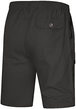 Мъжки Работни Панталони Карго Мъжки Обикновена Копчета Плюс Размера на Ежедневните Всички Шорти Модни Тъкани Панталони Карго от 8
