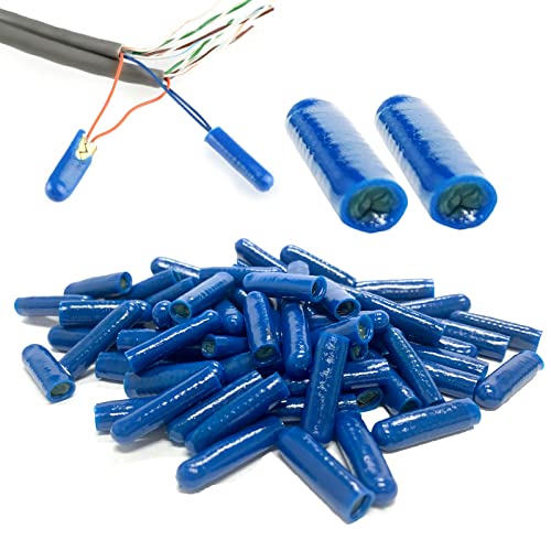 Конектори кабели тип B с гелевым пълнеж - Силиконов Гофриран елемент за кабели на телефонната аларма за прилагане на ниско напрежение, синьо (1000 бр.)