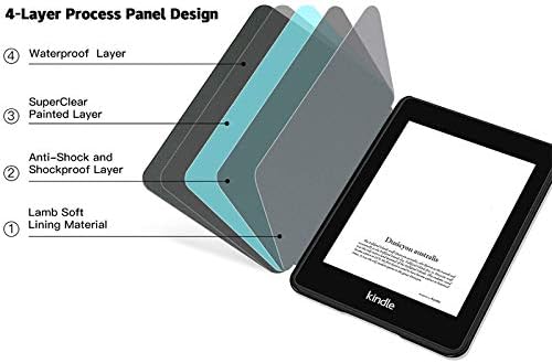 Калъф за 6 Kindle Paperwhite (10-то поколение, 2018 година на издаване) - Лек калъф от искусственнойкожи премиум-клас с функция