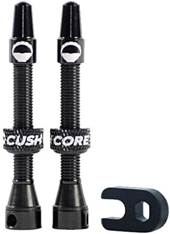 Комплект въздушни клапани CushCore 44 мм - Премиум набор Клапани от сплав, уплътнение от нитриловой гума, Инструмент за полагане на ядро клапан В комплекта, Бескамерный P