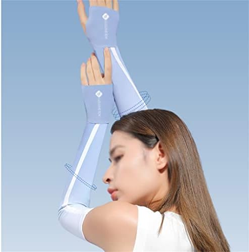 YXBDN Ръкавици Дамски Летни Ледени Копринени Диви ръкави за ръце, Защита на ръцете За Шофиране на Открито, Контрастни Цветни