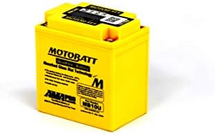 Батерия MotoBatt MB10U (12 14,5 усилвател) 175CCA с фабрично активирането на QuadFlex AGM