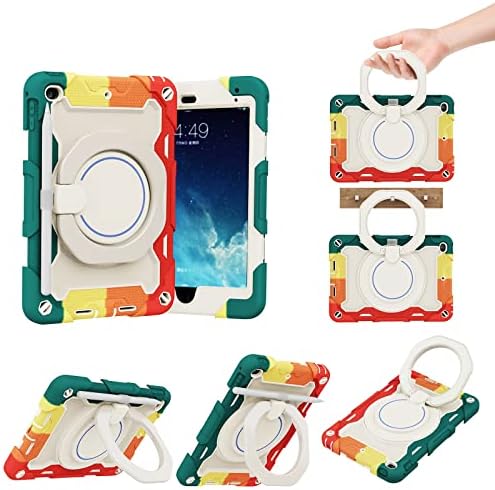 Калъф за деца, съвместим с iPad Mini 4 /Mini 5 (2015/2019), с възможност за завъртане на копчето на 360 °, калъф-поставка
