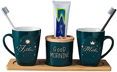 Комплект Чаши за миене на Съдове HOUKAI Двойка Чаши За Изплакване на Устата Двойка Чаши За Миене на Зъбите Мультяшная Чаша за Четка
