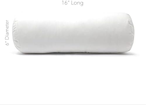 Newpoint 100 процента в памучна възглавница с Размери 6 на 16 двойки на Ролки за врата, Бял
