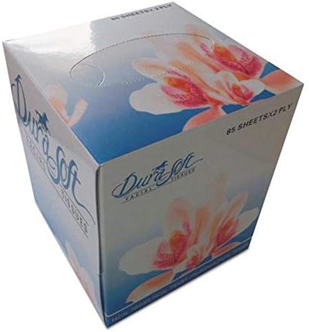 Кутия за салфетки за лице GEN 852D, 2 пласта, Бяла, 85 Листа в картонена кутия, 85 /Box 36 Кутии, картонени опаковки