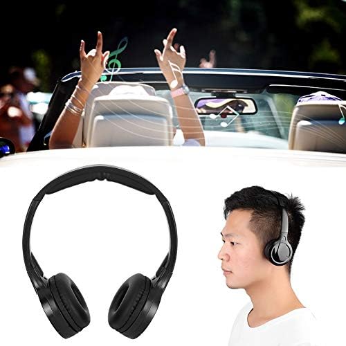 Tbest Ir Слушалки за авто DVD Инфрачервени Слушалки Автомобилни Слушалки Безжични Инфрачервени Стерео Аудио 2-Канални слушалки