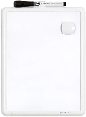 Магнитна дъска за сухо изтриване U Brands Contempo, 8.5 x 11 инча, бялата рамка - 251U00-04