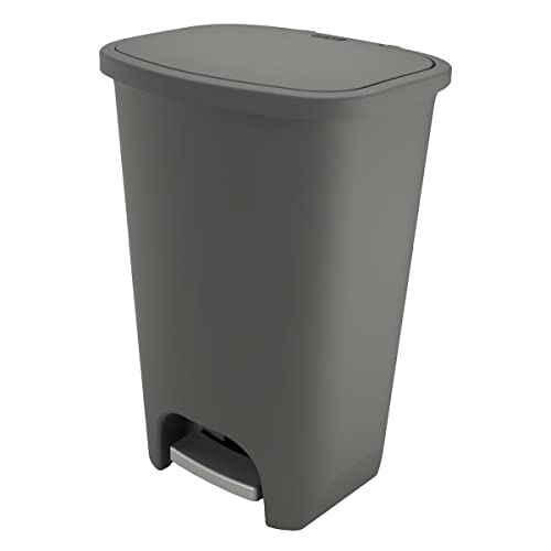 Пластмасов Стъпка кофа за Боклук ODMP, 20 Литра, Сив
