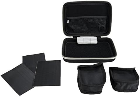 VanGoddy Черно-сив твърд калъф за носене, подходяща за преносими пико-проектори Amooaw, ZOPro, Apeman, Vamvo, EUG, iCodis, Kodak,