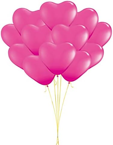 Балони PMU във формата на Сърце 11 Инча PartyTex Premium Wild Berry Latex Пакети/100 на Ден, Свети Валентин, Сватби, рождени Дни, Годишнини,