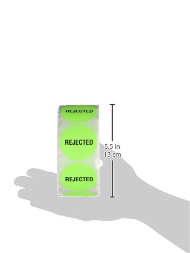 TapeCase INVLBL-030 Контролна издател на Бисквитка зелен [Опаковка по 1000 броя] - 2 инча. Кръгла етикет за маркиране, Цветово кодиране, Етикетиране