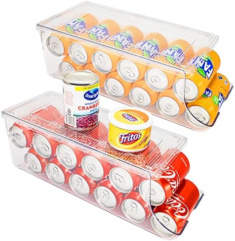 SCAVATA Органайзер за кутии от напитки в 2 опаковки и органайзер за кутии на 2 опаковки за хладилник