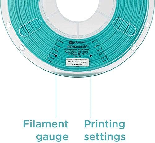 Polymaker полигладкая конец PVB 1,75 мм, конец за 3D-принтер, зелена, 750 г, макара -препечатано като конец PLA 1,75, лесно разглаживается