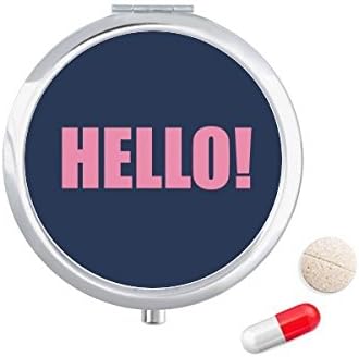 Здравейте Цитат На Черно Промоционален Положителен Калъф За Хапчета В Джоба Кутия За Съхранение На Лекарства Контейнер Опаковка