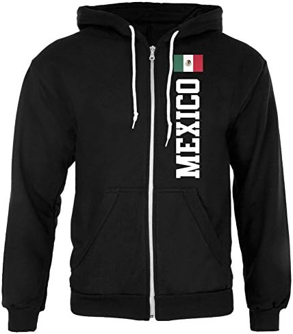 Мъжки hoody с качулка на цип Cinco De Mayo Mexico Flag World Cup с Флага на Мексико