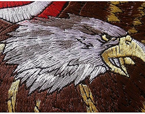 5шт Голям Патриотичен Орел Американски Знамена, Избродирани на Желязо В Нашивках
