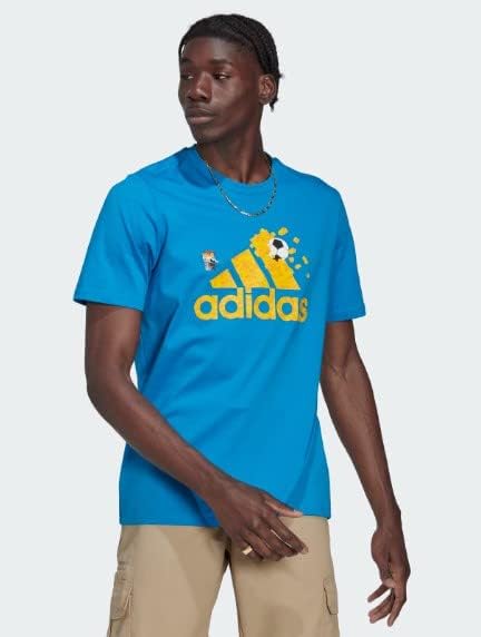 мъжка тениска adidas Soccer X Lego Soccer Graphic TEE Ярко син цвят