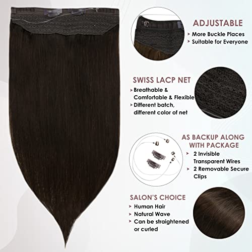 Напълно блестящи телена коса за изграждане на истински човешки косата е тъмно-кафяв цвят 2 и предварително запечатва I Tip коса за