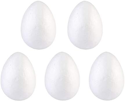 BESTOYARD 5 бр. Яйца от стиропор Великденски Яйца от стиропор със Собствените си ръце За производство на яйца (на височина 15 см)