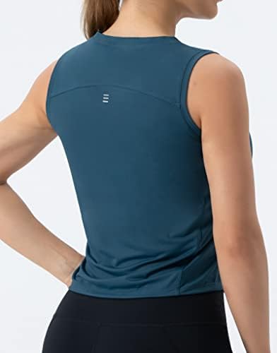 Дамски спортни блузи THE GYM PEOPLE от быстросохнущего коприна Ice без ръкави