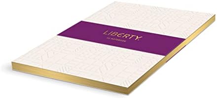 Списание Liberty Cream Tudor формат А5 с релефни изображения от Galison - 136 Страници на лигавицата с позлатени ръбове, от тисненой веганской на кожата, 5,25 x 7,25 инча, идеален за до?