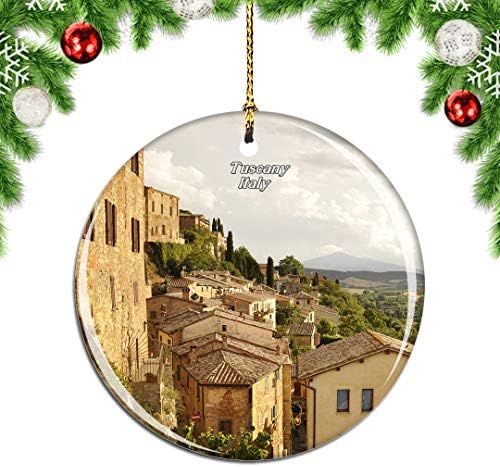 Weekino Тоскана, Италия, Коледни Украшения на Коледна Елха, Украса, Окачен Декор, Събиране на Подаръци За пътуване из Града,