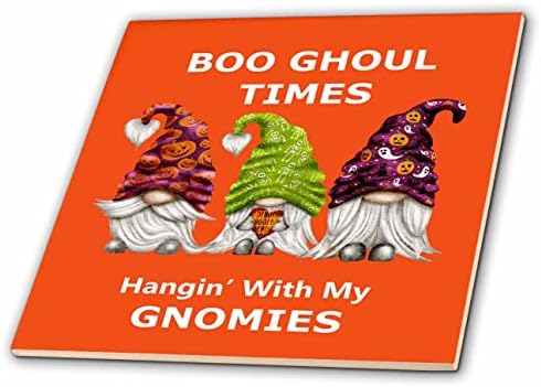 3dRose Boo Ghoul Таймс Увисва с моите гномиками - Теракот (ct-371178-4)