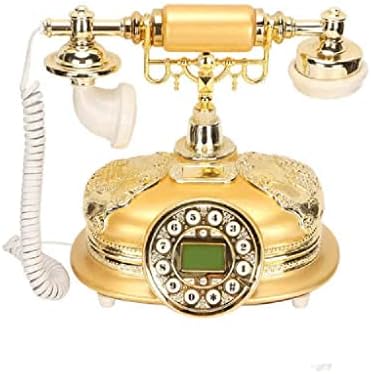 N/A Старинен Телефонен Кабелен Домашен Стационарен Телефон Ретро Класически Керамични Домашен Телефон Античен Дом Офис LCD Дисплей за идентификация На Обаждащия се