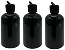 Шишета Natural Farms Black Boston без Бисфенол А 4 грама - 3 опаковки на Празни контейнери за Многократно използване на Почистващи средства с Етерични масла - Ароматерапия | Черн