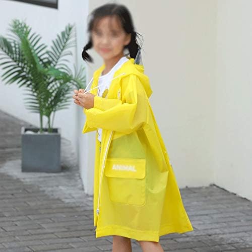 MMAXZ Сладък Детски дъждобран, Водонепроницаемое Детски Дъждобран-пончо, яке-дъждобран с положението на раницата (Размер: Голям)