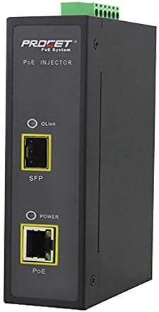 Промишлени медия конвертори Hi-POE на DIN-шина с мощност 95 W, 12 ~ 55 vdc, възходящ канал SFP InputI на мед, RJ-45 PoE + 95 W -802,3 at - на 802.3 af, връзки влакна устройство с мощност от PoE от 1000Base-F