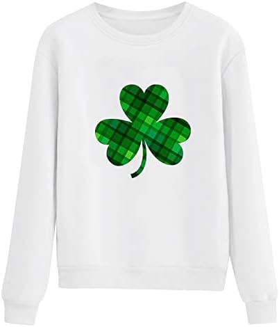 Yubnlvae Тениска В Деня на Св. Патрик Жените с Трилистником, Грозна Кръгъл Отвор, Без приятелка, Празнични Ирландски Съоръжения