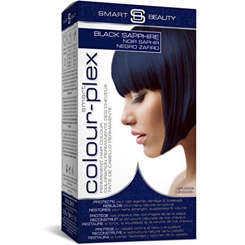 Перманентная боя за коса Smart Beauty синьо-черно с технологията Plex срещу чупливост, който Предпазва, Възстановява Структурата на