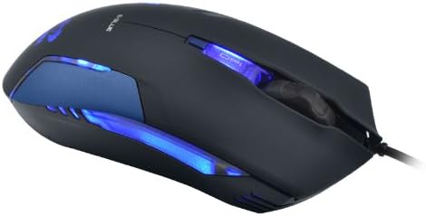 Ергономична детска led мишка E-BLUE Cobra II с резолюция 1600 точки на инч и По-скрол колело (EMS151BL)
