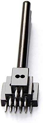 Punch JF-XUAN Черен Кожен дупката удари Разстояние Между Дупките Инструмент Кожевенное Занаят Диаметър на отвора от 1 mm Перфоратор