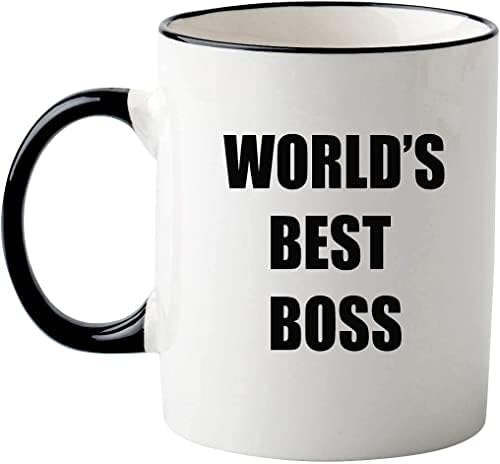 Най-добрата в света кафеена чаша Boss, уникални идеи за подаръци за Деня на шефа, Коледа, благодарност на шефа, керамична чаша за чай с 11 грама