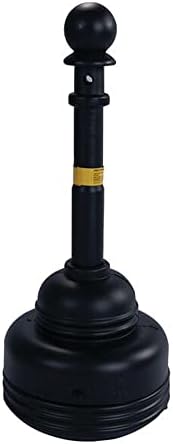 Държач за цигари Eagle 1206 от черен полиетилен с висока плътност (HDPE) SafeSmoker, с капацитет 5 литра, височина 37,75 инча, диаметър 15,25 инча, Черен