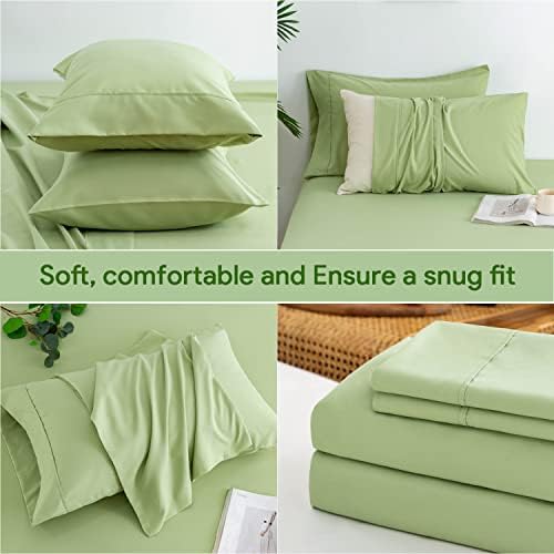 Комплект спално бельо за легло Twin Size - 3 предмет, Кърпи от матирана Микрофибър с Дълбок джоб, Спално Бельо, Калъфки