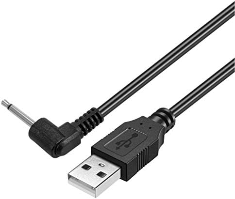 PChero 1 комплект USB адаптер 2,5 мм сменное зарядно устройство dc кабел за зареждане - черен