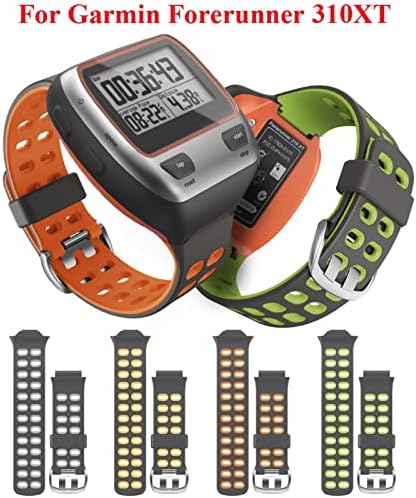 CEKGDB, цветен спортен силиконов каишка за часовник Garmin Forerunner 310XT, взаимозаменяеми каишка за часовник