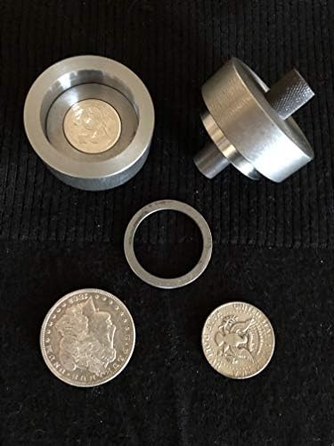 USAReplacementparts Перфоратор за монетни на пръстените 1/2 - Инструменти за монетни на пръстените Централна Перфоратор, който Нарушава дупка в 4 различни монети на САЩ - Прои?