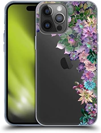Дизайн на своята практика за главата Официално Лицензиран Поля Strigel Succulent My Garden Мек Гелевый калъф е Съвместим с Apple iPhone 14 Pro Max