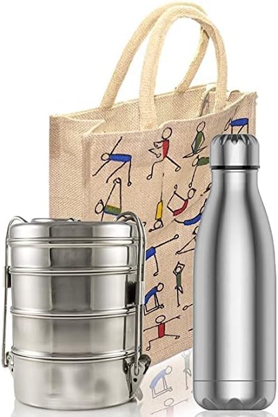 1 Комплект чанти-тоут с дръжки, за Многократна употреба за Хранителни стоки чанти с принтом за йога, Непромокаеми за подарък подружке на