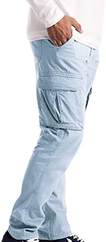 Maiyifu-GJ Мъжки Обикновена Улица Панталони с много джобове, Леки Армейските Панталони в стил Милитари, Ежедневни Свободни Панталони-Карго