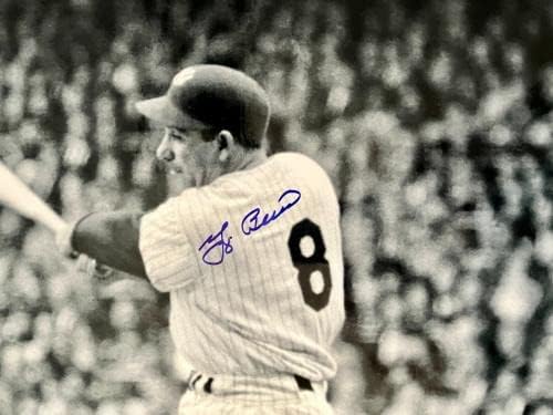 ЙОГА БЕРРА, 2015 г. rv (Ню Йорк Янкис), снимка с автограф 16x20 -JSA W28208 - Снимки на MLB с автограф