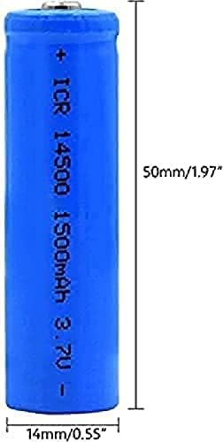 KNOXS Icr 14500 3,7 На 1500 mah Акумулаторни Батерии Литиева Батерия за Зареждане на литиево-йонни елементи 4 бр.