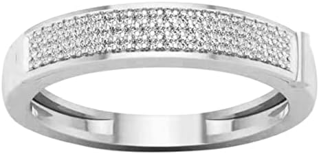 Комплект пръстени, бельо модерен пръстен с гравиран от цирконий, отворете кутията, темпераментное инкрустированное пръстен, пръстени