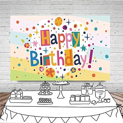 Цветни Точки честит Рожден Ден на Фона Украса за Парти по случай рождения Ден на Аксесоари за Деца Фон за Снимки на Новородени Торта